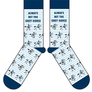Bet The Gray Horse Socks