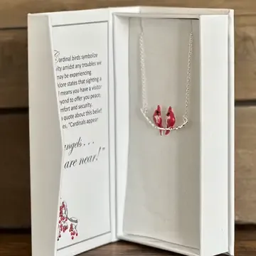 Cardinal Branch Necklace