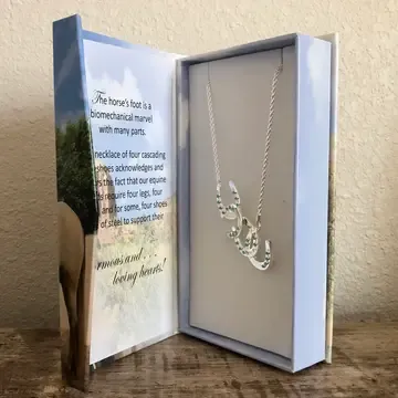 Horseshoe Cascading Necklace Bx