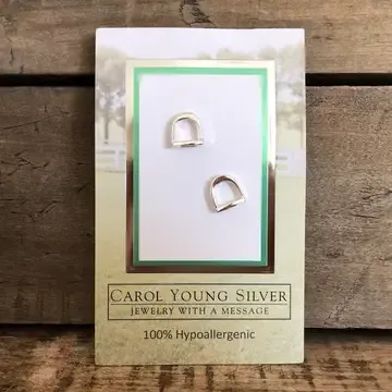 English Stirrup Earrings Post