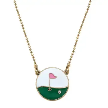 Enamel Golf Necklace