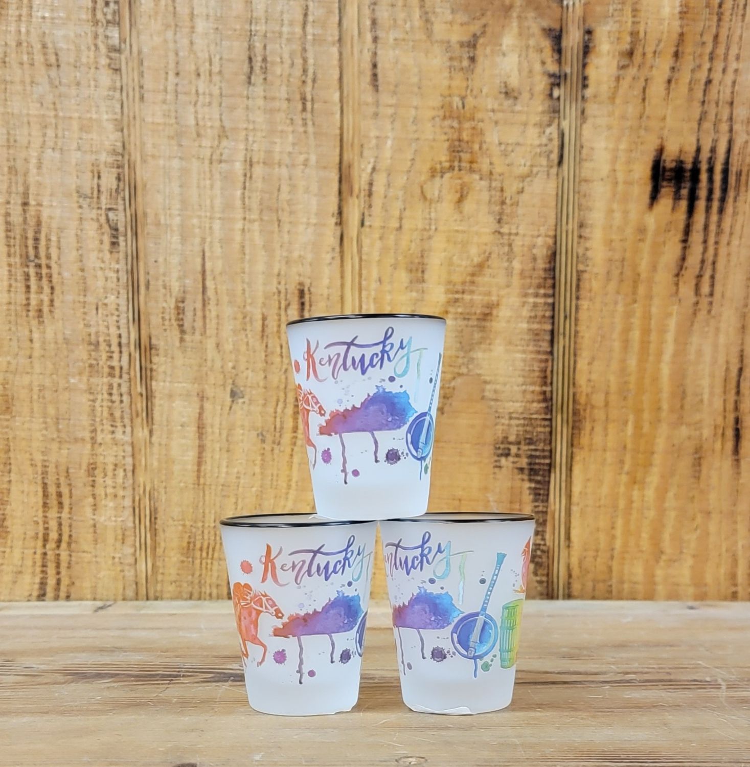 KY Watercolor Shotglass