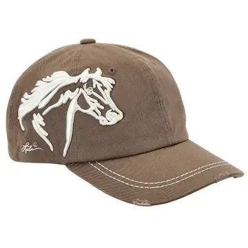 Distressed Horse Cap Espresso