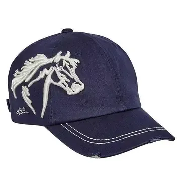 Distressed Horse Cap Navy