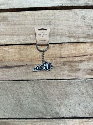 Metal Bourbon Keychain