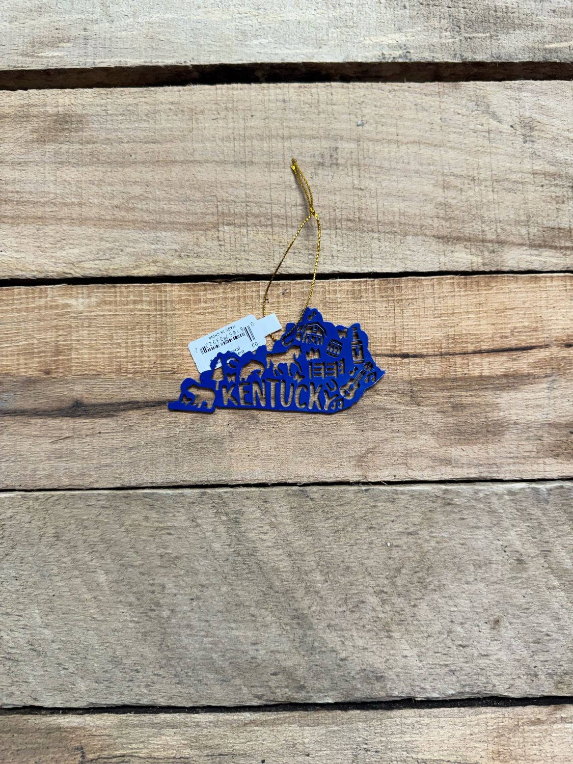 Ky State metal cutout Ornament