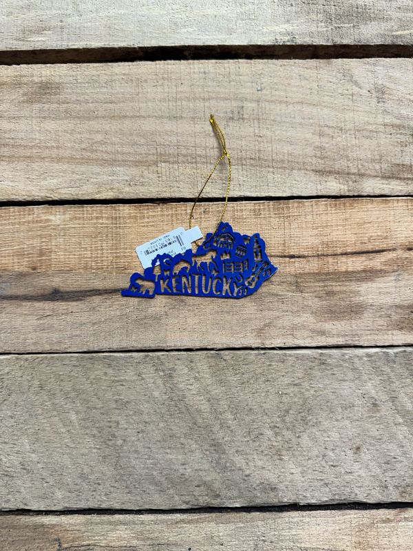 Ky State metal cutout Ornament
