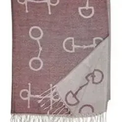 Snaffle Bit Scarf Burgandy