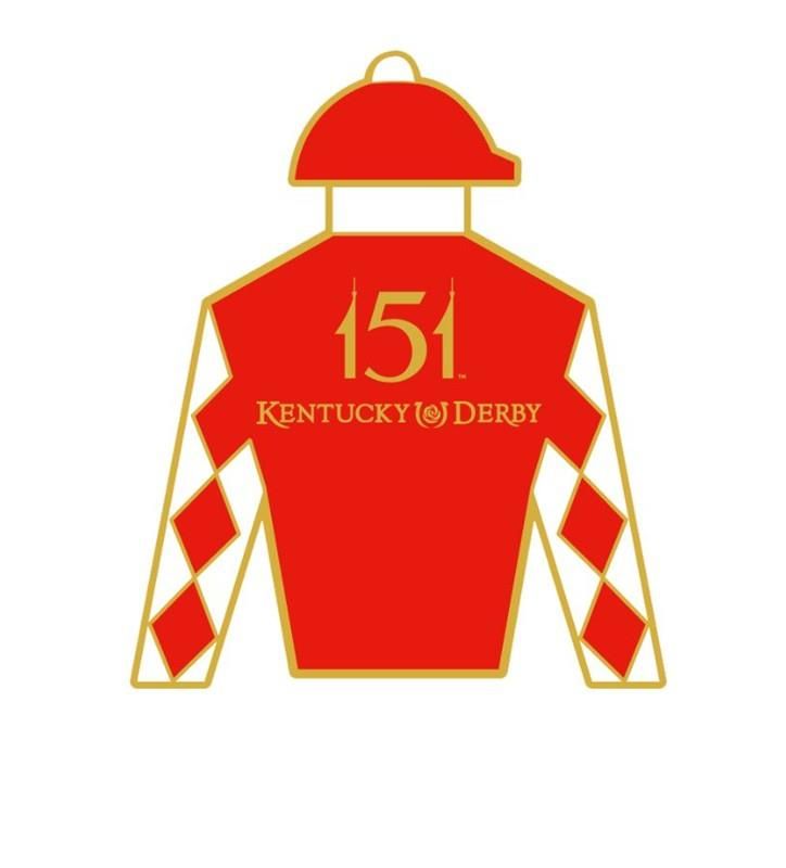 KD 151 Jockey Silk Lapel Pin
