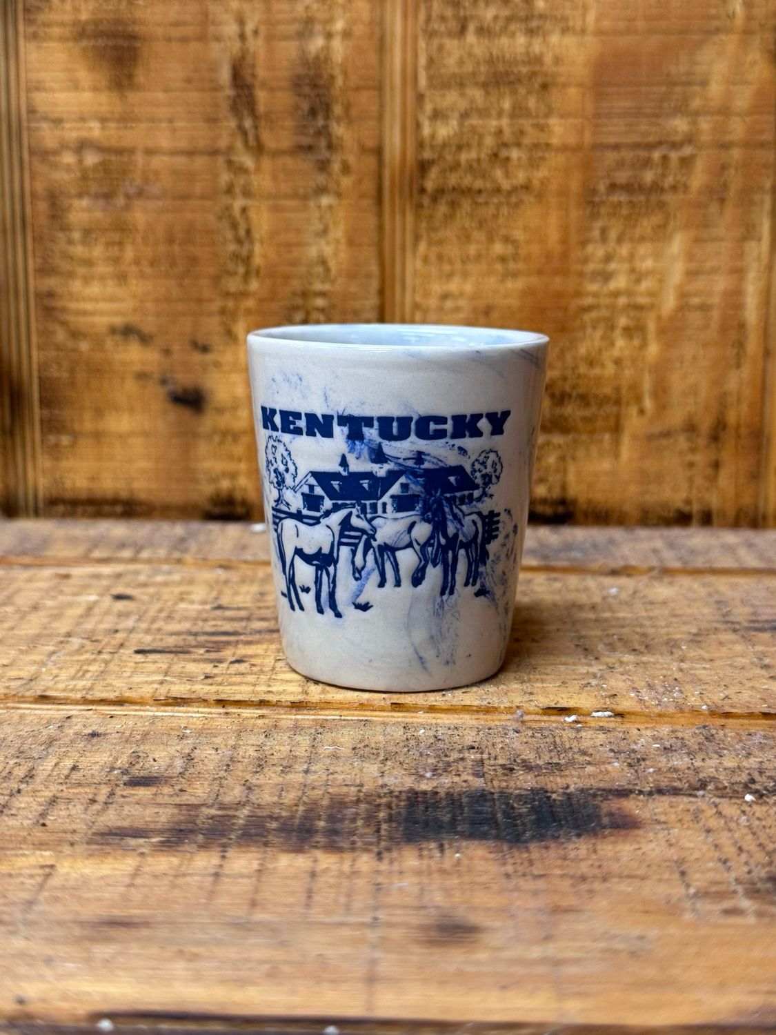 KY Blue Swirl ShotGlass