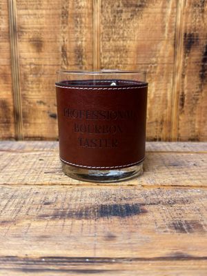 Pro Taster Faux Leather Rocks Glass