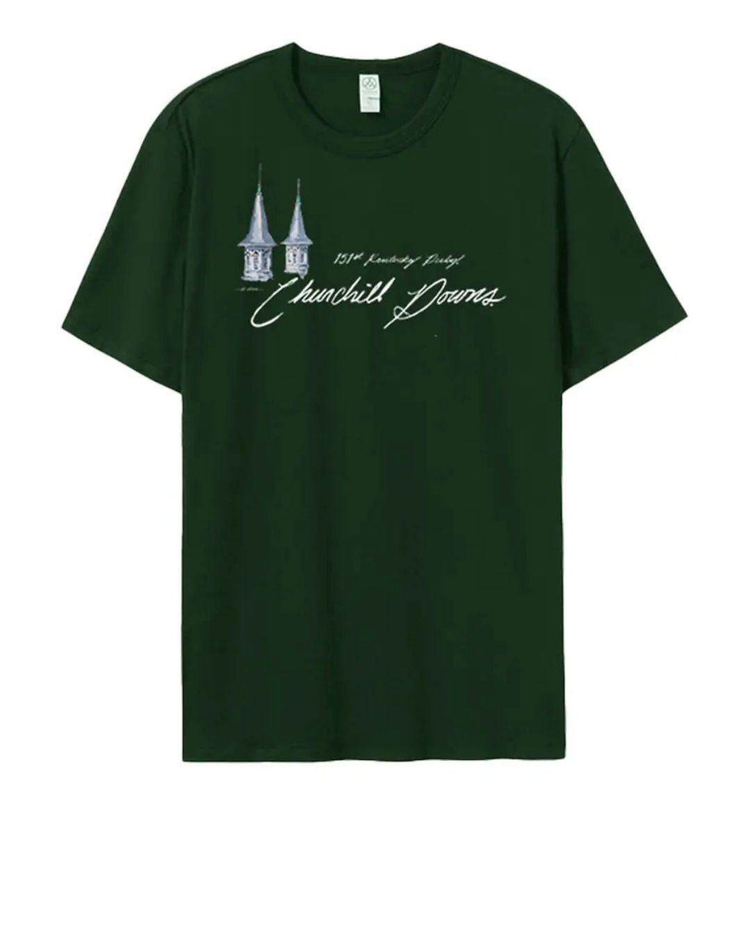 AOD 151 Twin Spires Tee Htr Forest Green
