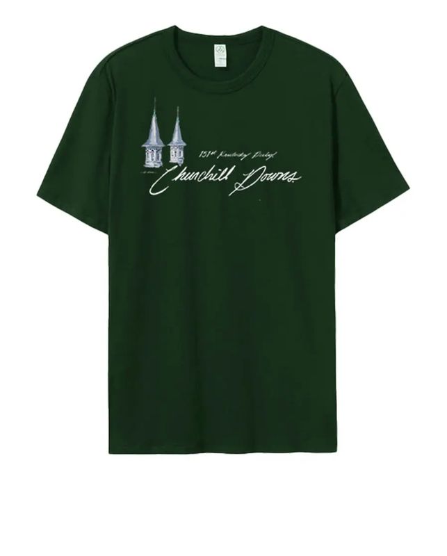 AOD 151 Twin Spires Tee Htr Forest Green
