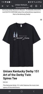 AOD 151 Twin Spires Tee Black