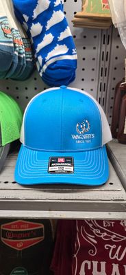 Horseshoe &quot;W&quot; Trucker Cap Turq/White