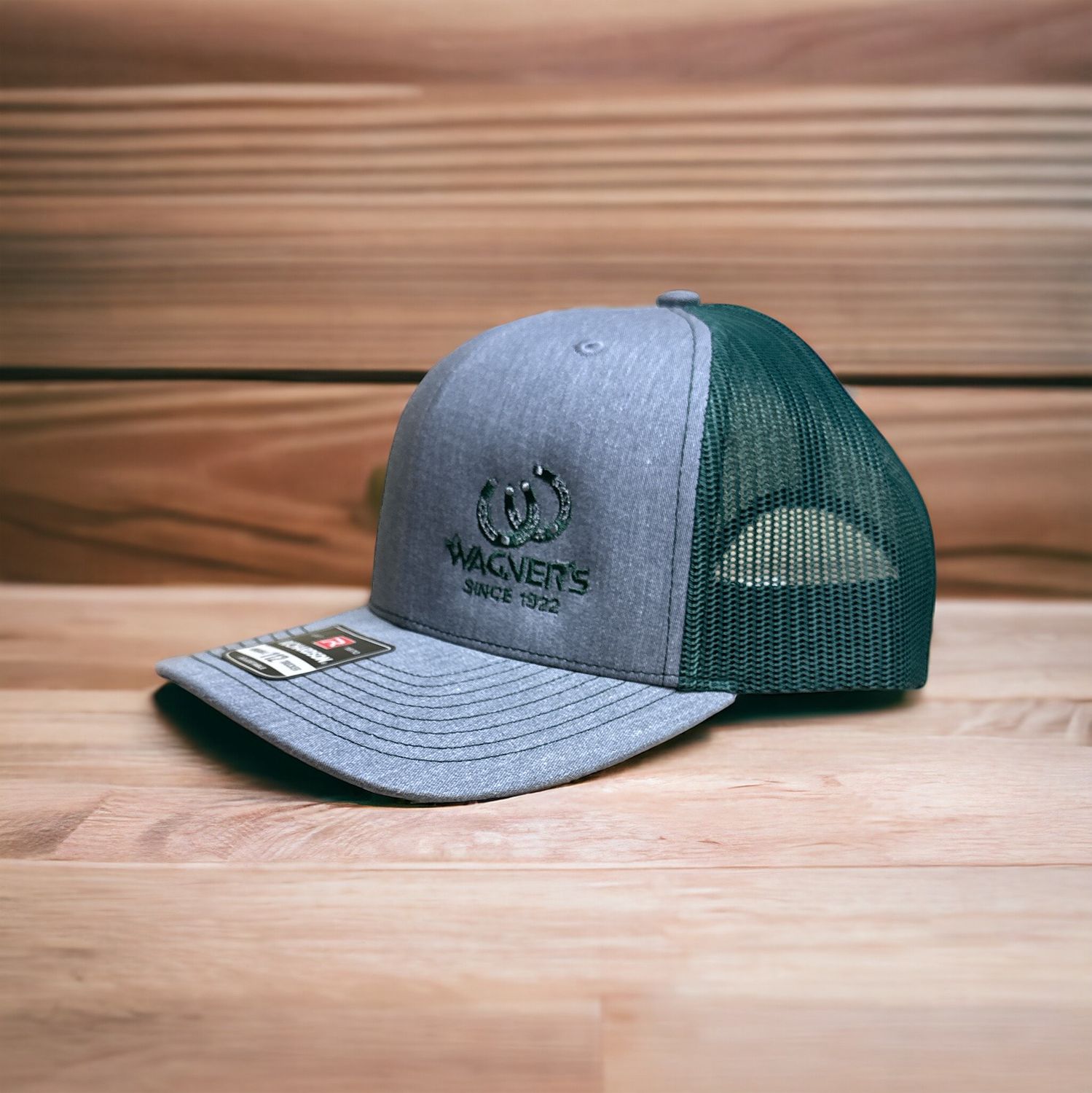 Horseshoe &quot;W&quot; Trucker Cap Grey/Grn