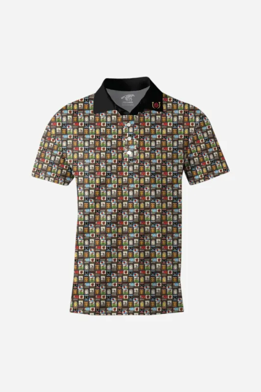Hot Off The Press Brown Polo