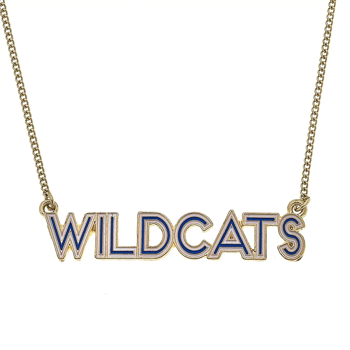 Ky Wildcats Outline Enamel Necklace