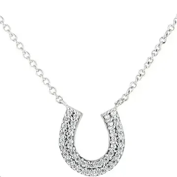 Rhinestone Horseshoe Necklace