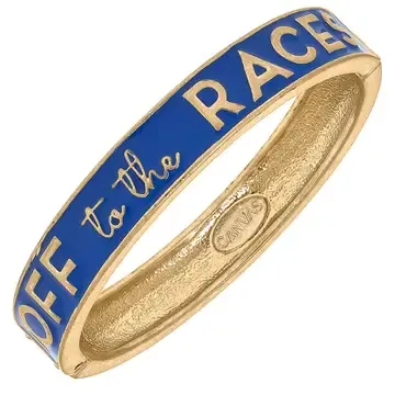 Races Enml Hinge Bangle Blue