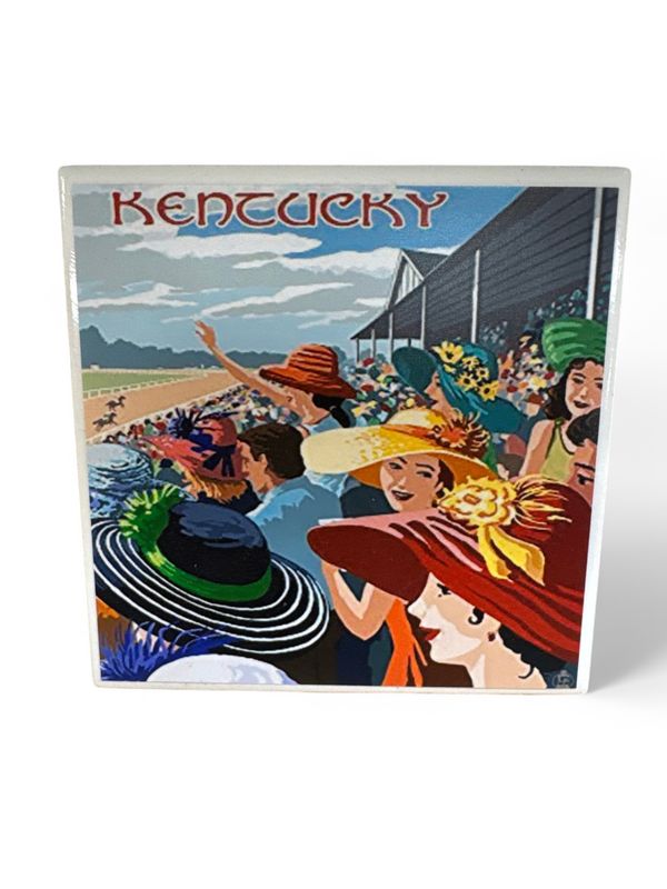 Derby Vintage Ad Hats Coasters