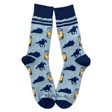 Ky Bourbon &amp; Horses Socks