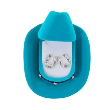 Multi Color Horseshoe Earring Hatbox