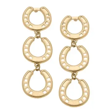 Horseshoe Earrings (Dangle)