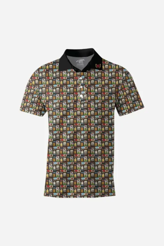 Hot Off The Press Black Polo