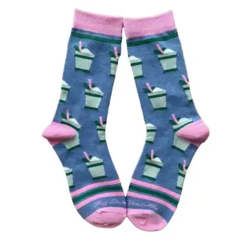 Mint Julep Cup Socks Blue