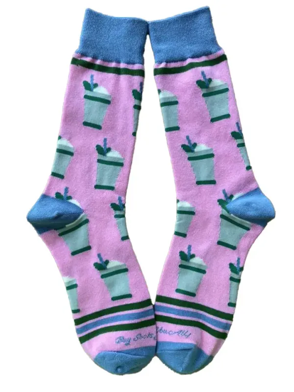 Mint Julep Cup Mens Socks