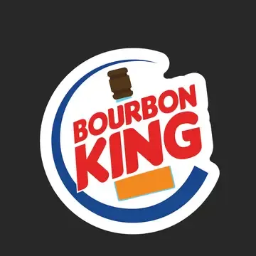 Bourbon King Sticker