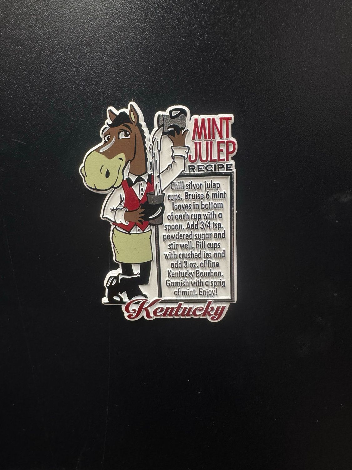 Mint julep Recipe Magnet