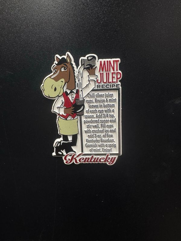 Mint julep Recipe Magnet