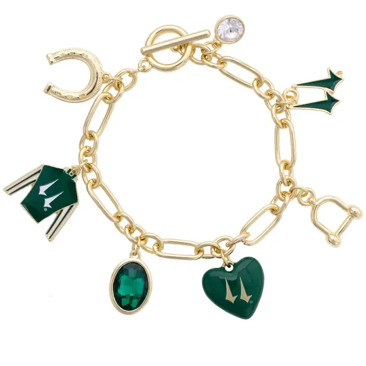 CD JS Charm Bracelet Grn