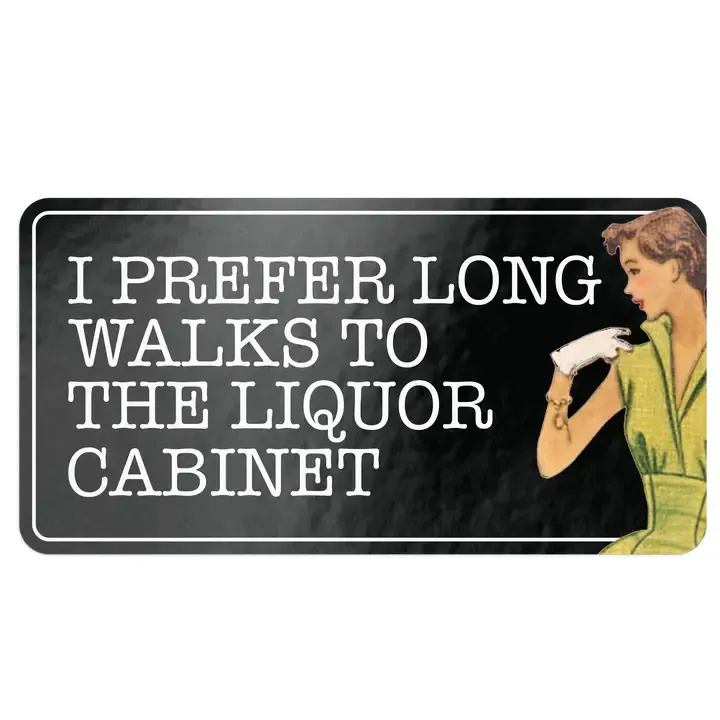 Long Walks To The Cabinet Sicker