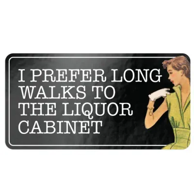 Long Walks To The Cabinet Sicker