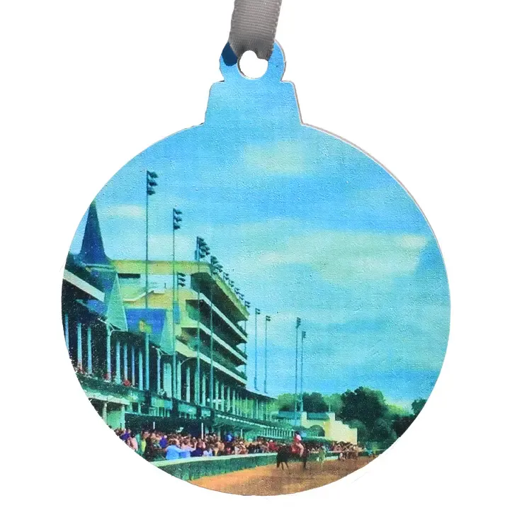 Derby Blue Spire printed  Ornament