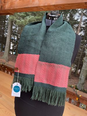Salmon & Spruce Scarf