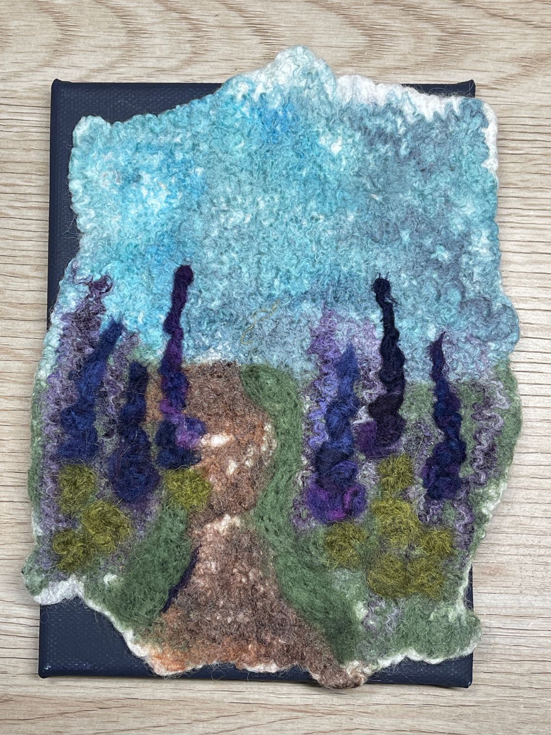 Spring on the Spit Felted Landscape