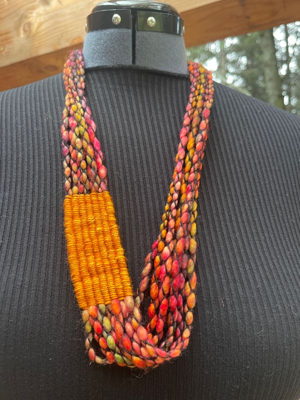 Woven Yarn Necklace