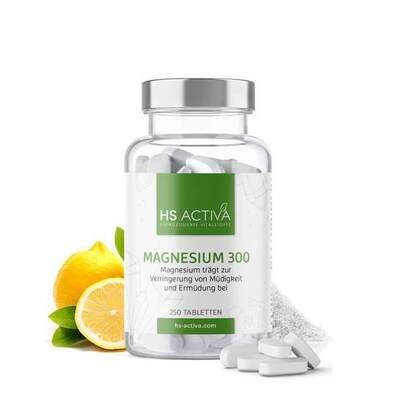 Magnesium 300 - Magnesiumcitrat -
250 Tabletten