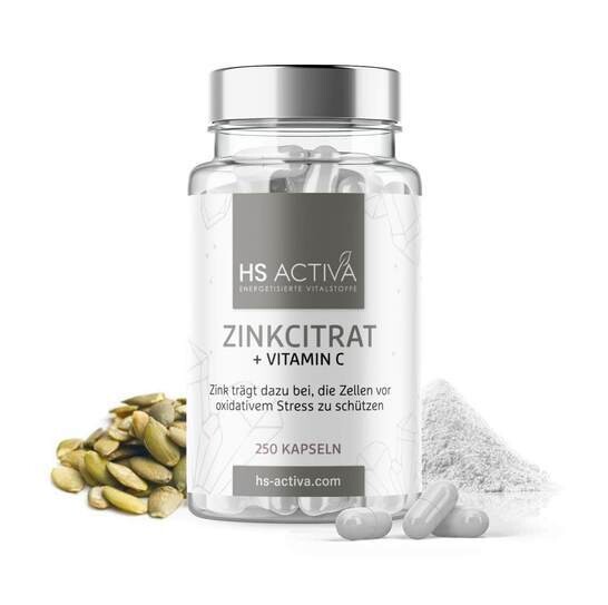 Zinkcitrat 50 plus C -
250 Kapseln Zinkcitrat 50 plus C -
250 Kapseln