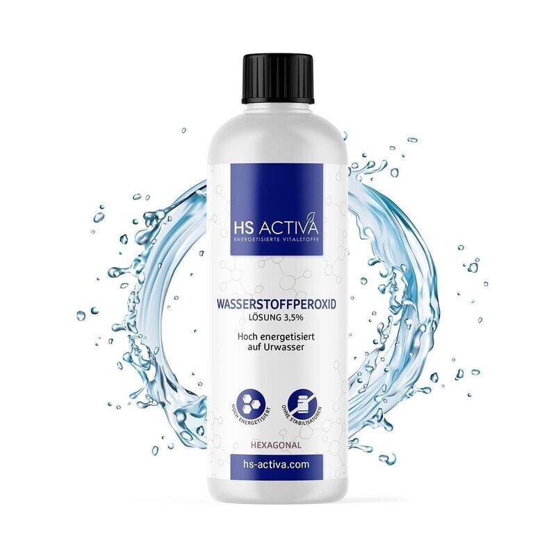 Wasserstoffperoxid -
3,5% Lösung /ohne Stabilisator
250 ml Wasserstoffperoxid -
3,5% Lösung /ohne Stabilisator
250 ml