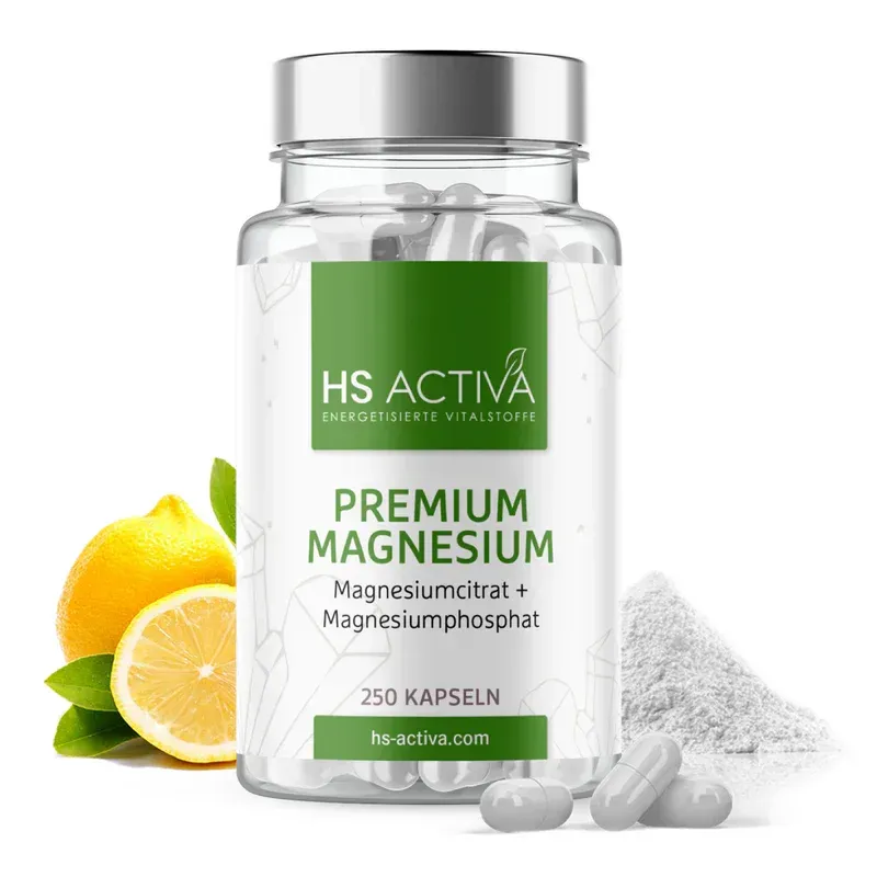Magnesium Premium - Magnesiumcitrat - 250 Kapseln Magnesium Premium - Magnesiumcitrat - 250 Kapseln