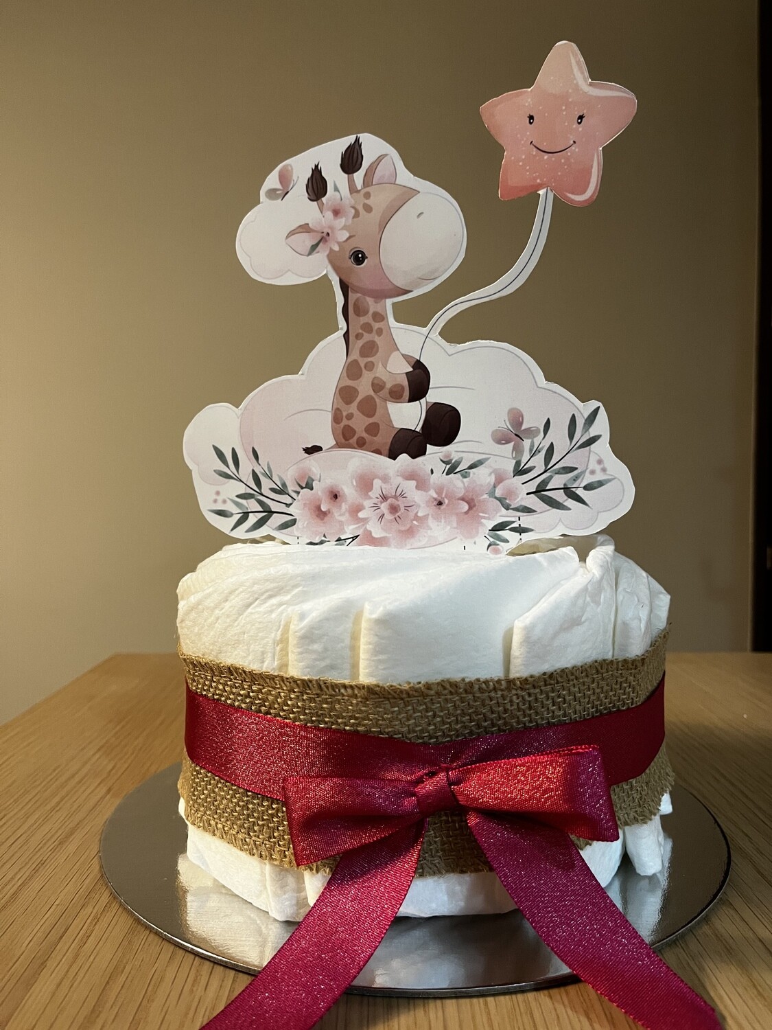 Tarta de Pañales Jirafa