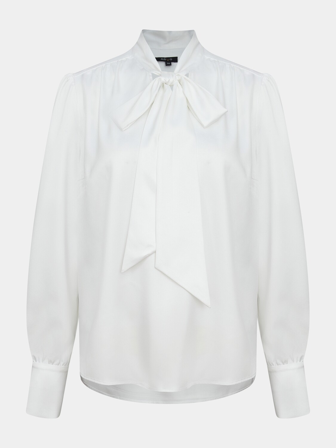 Блуза с завязками белая