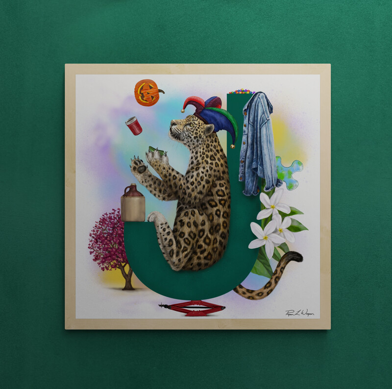 "Jackie the Jaguar" Animal Alphabet Print "Jackie the Jaguar" Animal Alphabet Print