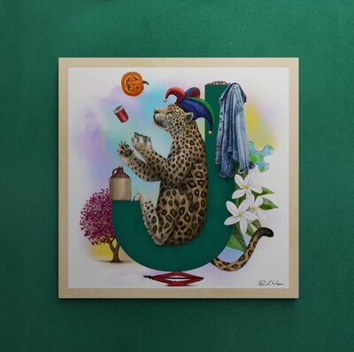 "Jackie the Jaguar" Animal Alphabet Print