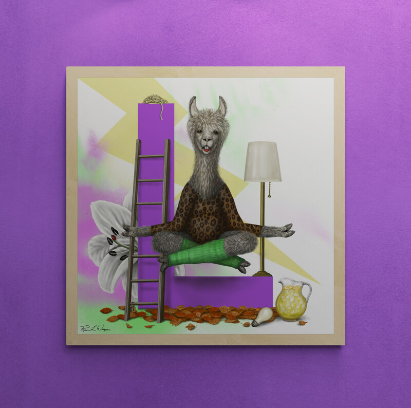 "Laverne the Llama" Animal Alphabet Print "Laverne the Llama" Animal Alphabet Print